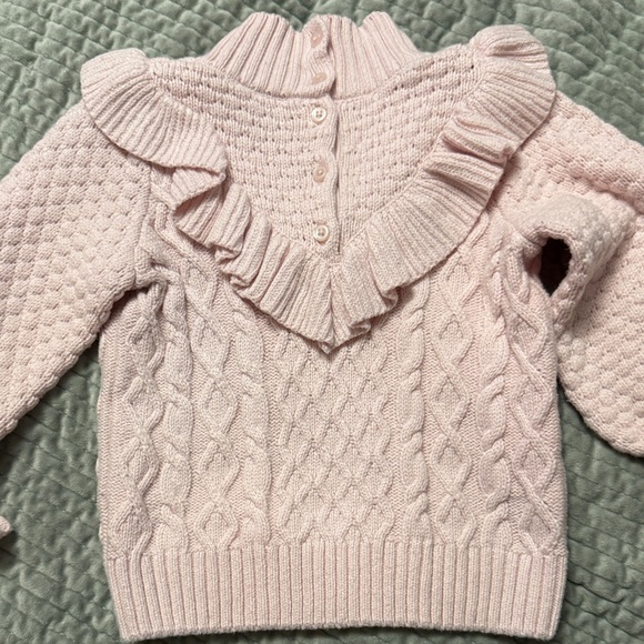 Janie and Jack Pink Ruffled Sweater 18-24 Months - Picture 5 of 5